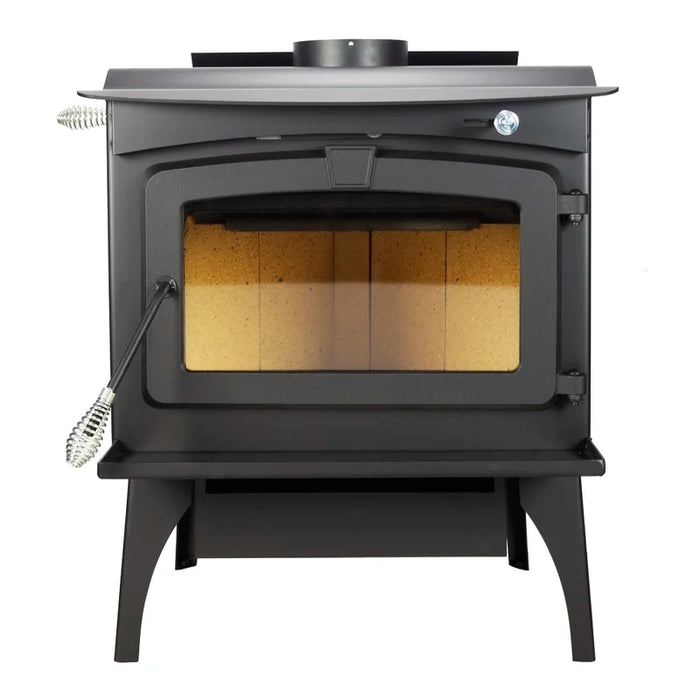 2,200 Sq. Ft. Wood Stove with Stainless Steel Ash Lip and Blower